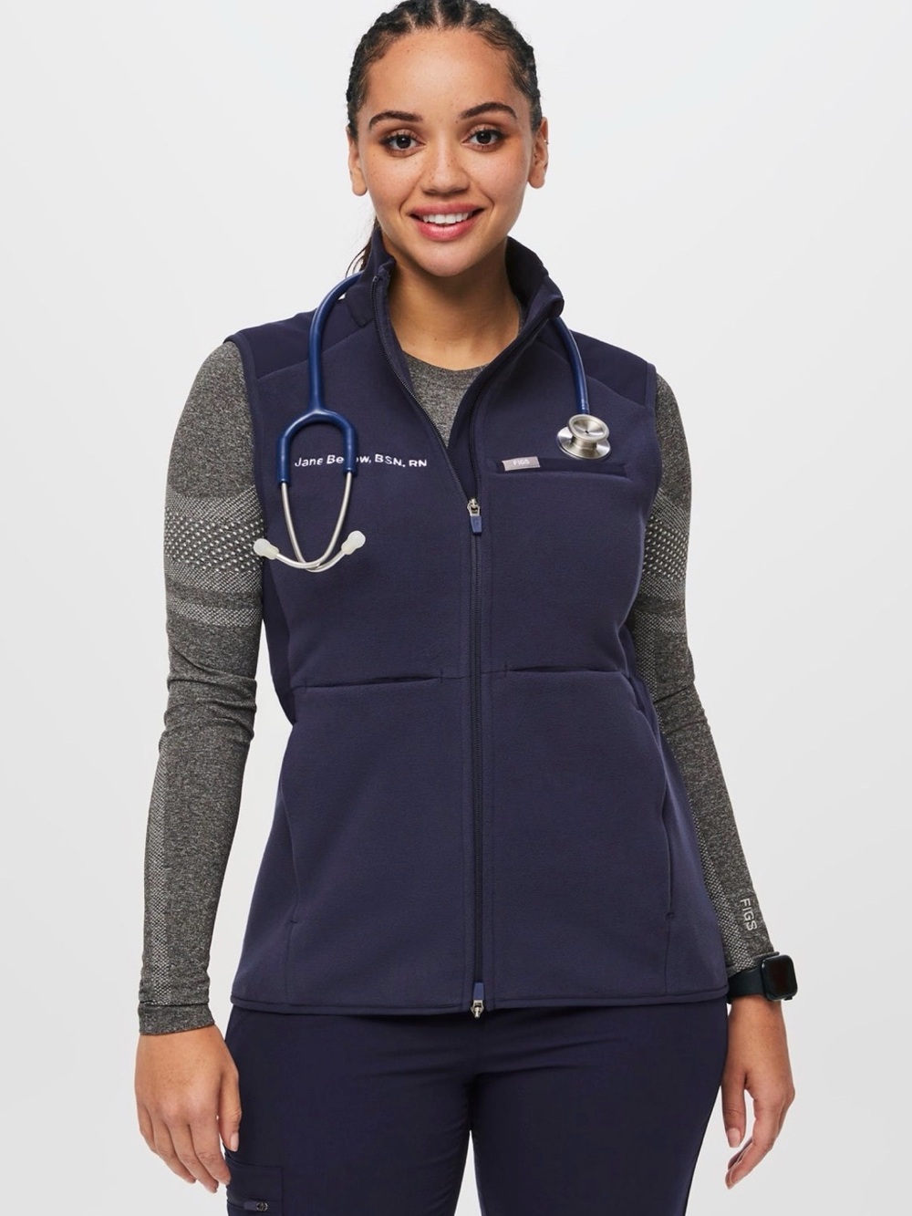 Figs On Shift Fleece Vest